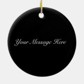 パーソナライズされたオーナメント虫の恋人 セラミックオーナメント (裏面)