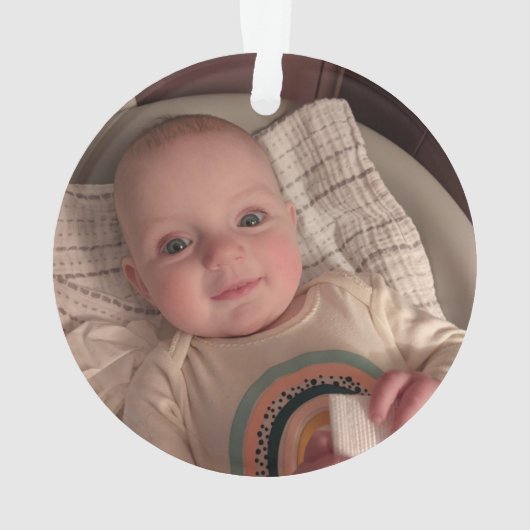 パーソナライズされたオーナメント オーナメント (裏面)