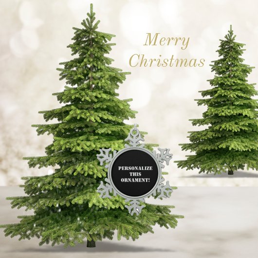 パーソナライズされたオーナメント、カスタムオーナメント、クリスマス スノーフレークピューターオーナメント