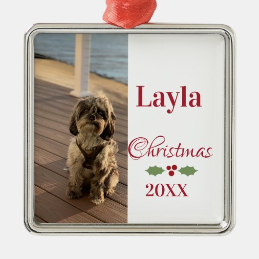 パーソナライズされたオーナメント メタルオーナメント (正面)