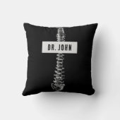 パーソナライズされたカイロプラクターのギフト クッション (裏面)