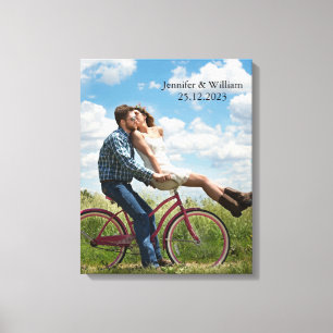 パーソナライズされたカスタマイズ結婚のPhoto Canvas Print キャンバスプリント