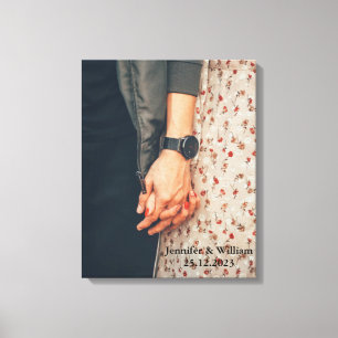 パーソナライズされたカスタマイズ結婚のPhoto Canvas Print キャンバスプリント
