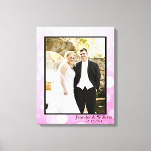 パーソナライズされたカスタマイズ結婚のPhoto Canvas Print キャンバスプリント