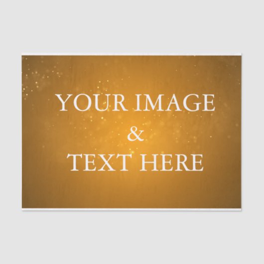 パーソナライズされたカスタマイズ自分の写真用ティッシュペーパー 薄葉紙 (正面)