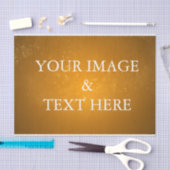 パーソナライズされたカスタマイズ自分の写真用ティッシュペーパー 薄葉紙 (クラフト)