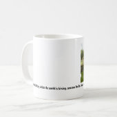 パーソナライズされたカスタマイズ自分の写真 コーヒーマグカップ (正面左)