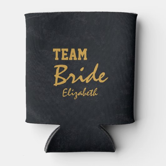 パーソナライズされたカスタマイズ金ゴールドハート 缶クーラー (正面)