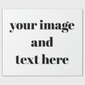 パーソナライズされたカスタマイズ ラッピングペーパー (フラット)