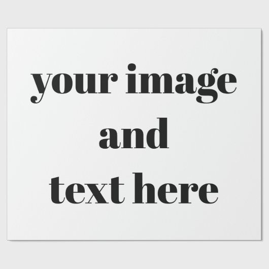 パーソナライズされたカスタマイズ ラッピングペーパー (フラット)