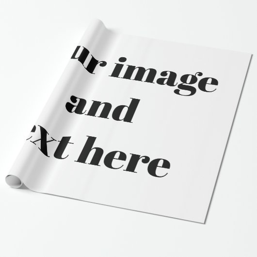 パーソナライズされたカスタマイズ ラッピングペーパー (アンロールド)