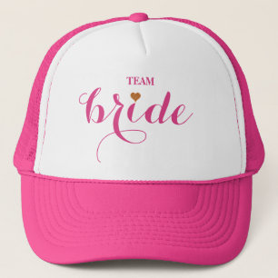 パーソナライズされたカスタマイズ Team Bride Trucker Hat キャップ