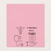 パーソナライズされたカスタムありがとう 名刺 (外部フラット)