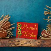 パーソナライズされたカスタムひまわり フォトプラーク (側面)