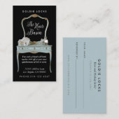 パーソナライズされたカスタムアンティークサロンカード 紹介カード (正面/裏面)