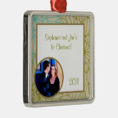 パーソナライズされたカスタムオーナメントフローラバースト メタルオーナメント (右)