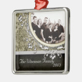 パーソナライズされたカスタムオーナメント メタルオーナメント (左)