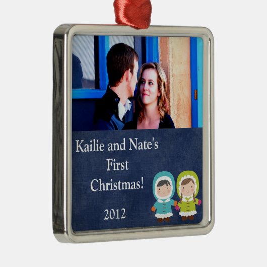 パーソナライズされたカスタムオーナメント メタルオーナメント (右)