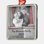 パーソナライズされたカスタムオーナメント メタルオーナメント (左)