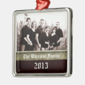 パーソナライズされたカスタムオーナメント メタルオーナメント (左)