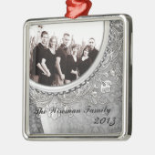 パーソナライズされたカスタムオーナメント メタルオーナメント (左)