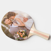 パーソナライズされたカスタムカップル写真記念 卓球ラケット (横)