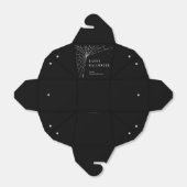 パーソナライズされたカスタムカラークモWebハロウィーン フェイバーボックス (折り畳みなし)