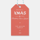 パーソナライズされたカスタムクリスマスかわいいギフトラベル ギフトタグ (裏面)