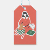 パーソナライズされたカスタムクリスマスかわいいギフトラベル ギフトタグ (正面)