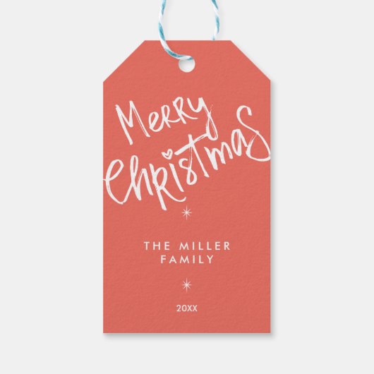 パーソナライズされたカスタムクリスマスかわいいギフトラベル ギフトタグ (裏面)