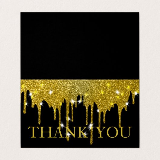 パーソナライズされたカスタムグリッター 名刺 (外部フラット)