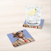 パーソナライズされたカスタムコースター スクエアペーパーコースター (インサイチュ)