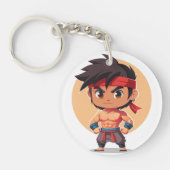 パーソナライズされたカスタムシグママン体ビルダーキープサック キーホルダー (正面)