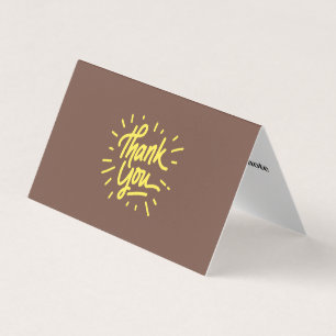 パーソナライズされたカスタムシンプルBusiness Card Thank 名刺