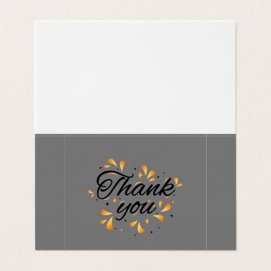 パーソナライズされたカスタムシンプルBusiness Card Thank 名刺 (外部フラット)