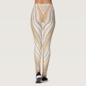 パーソナライズされたカスタムストライプのレギンス レギンス (裏面)