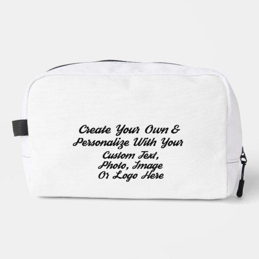 パーソナライズされたカスタムトート&トラベルバッグ ドップキット (正面)