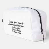 パーソナライズされたカスタムトート&トラベルバッグ ドップキット (右コーナー)