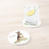 パーソナライズされたカスタムドイツ羊飼いコースター コースター (側面)