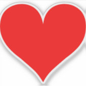 パーソナライズされたカスタムハート形レーザーカット シール (正面)