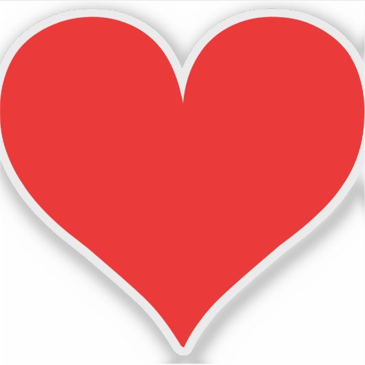 パーソナライズされたカスタムハート形レーザーカット シール (正面)