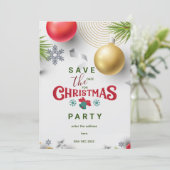 パーソナライズされたカスタムパーティー保存日 招待状 (スタンド正面)