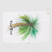 パーソナライズされたカスタムパーム ゴルフタオル (横)