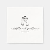 パーソナライズされたカスタムビールトーストナプキンズ スタンダードカクテルナプキン (正面)