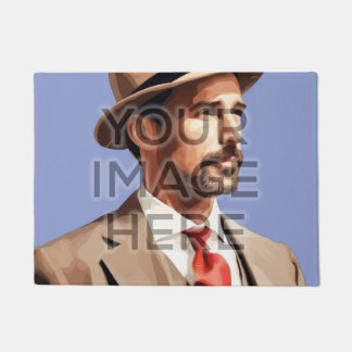 パーソナライズされたカスタムフォトエリアラグ正方形イメージ ドアマット