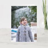 パーソナライズされたカスタムフォトグリーティングカード カード (正面)