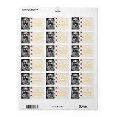 パーソナライズされたカスタムフォトプライマリ宛名ラベル ラベル (フルシート)