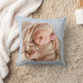 パーソナライズされたカスタムベビー写真 クッション (ブランケット)
