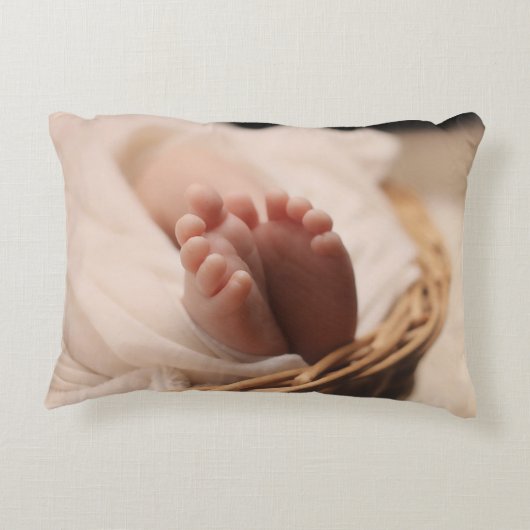 パーソナライズされたカスタムベビー アクセントクッション (裏面)