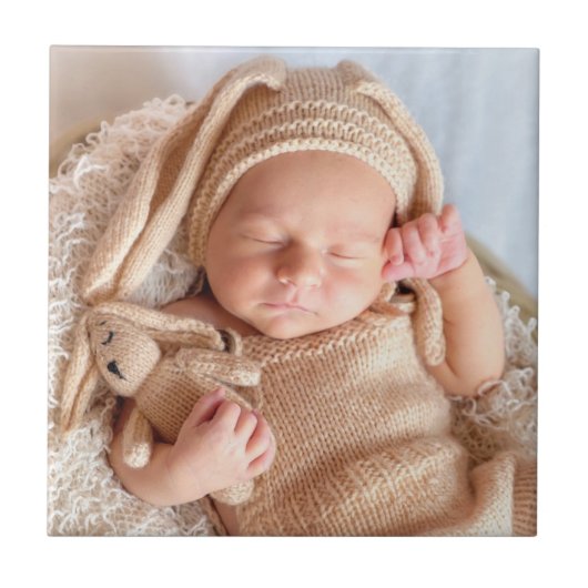 パーソナライズされたカスタムベビー タイル (正面)